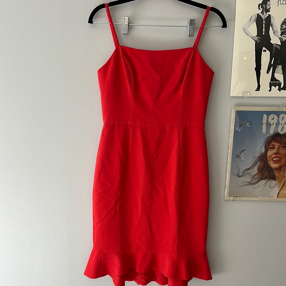 French Connection Red Sleeveless Dress